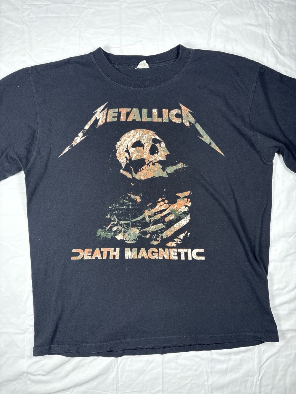 Metallica Death Magnetic Tour Anvil - Black Graphic Tee